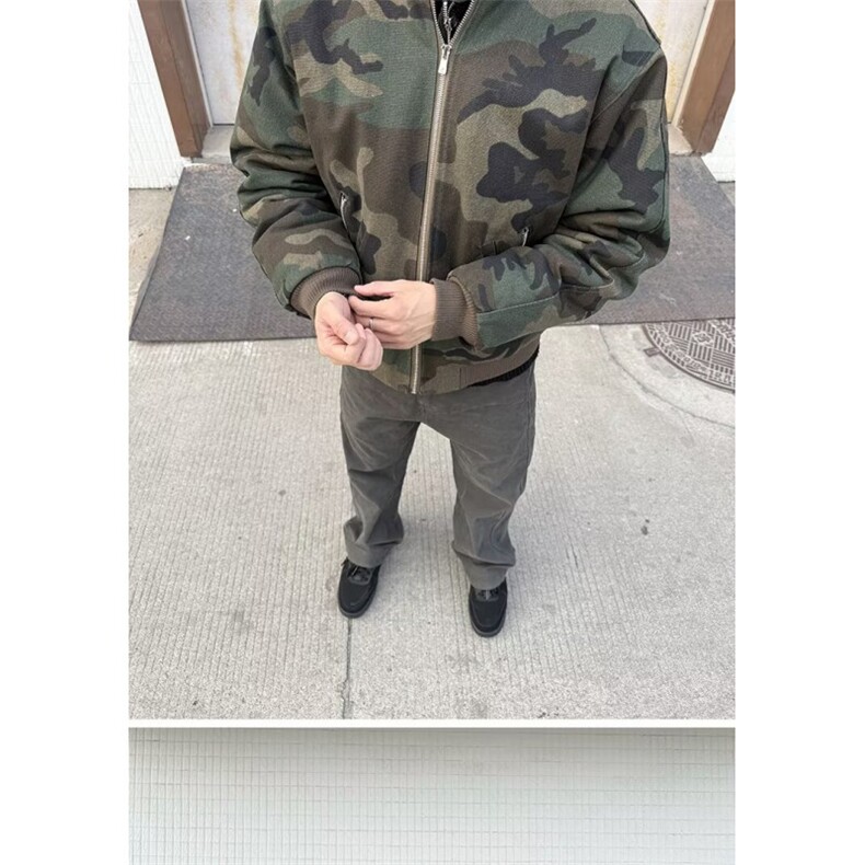 外贸迷彩工作服男士春秋季宽松立领户外干活穿的工衣休闲男装外套,女装短外套,四季星座505