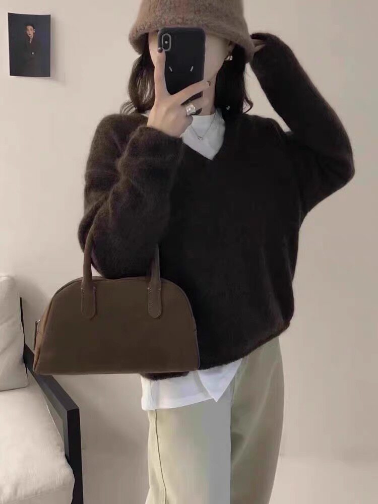 时尚百搭女士羊毛衫简约纯色保暖绞花设计舒适显瘦长袖毛衣,女装羊毛衫,思途羊绒