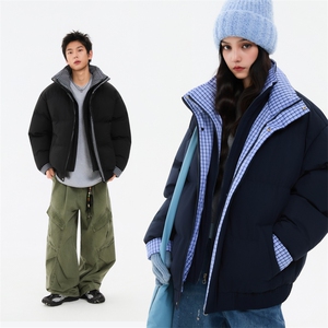 冬季新品得物美式潮流高品质格子加绒加厚棉衣外套棉服MY5566-P88图片