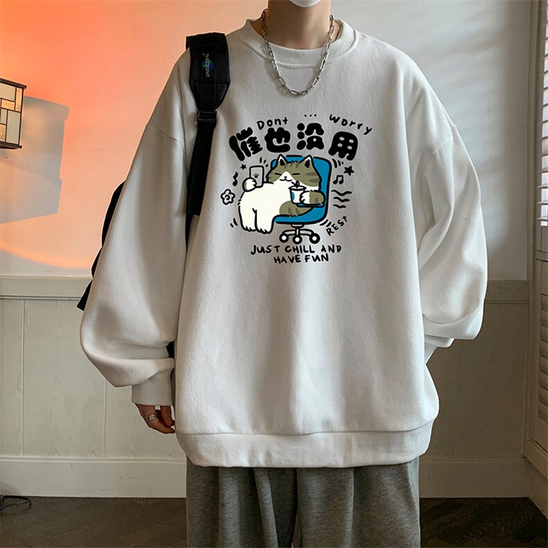 8XL圆领卫衣男超大码胖子肥佬大号长袖t恤S6403-P28图片