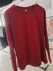 女款180g纯棉圆领简约百搭长袖打底衫，女装T恤，初己品牌服饰全品类供货