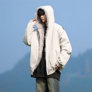 M8602-P95 冬季新款男女同款座山雕连帽棉衣外套图片