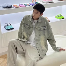 JK8887-P57美式高街vibe牛仔外套，男装工装外套，电商B323A