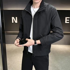夹克男休闲上衣 纯色休闲立领夹克外套 A329-JK5093-P95图片
