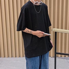 夏季潮牌男士短袖t恤男潮流上衣服情侣半袖体恤衫Y045P26，男装T恤，星座1116-2