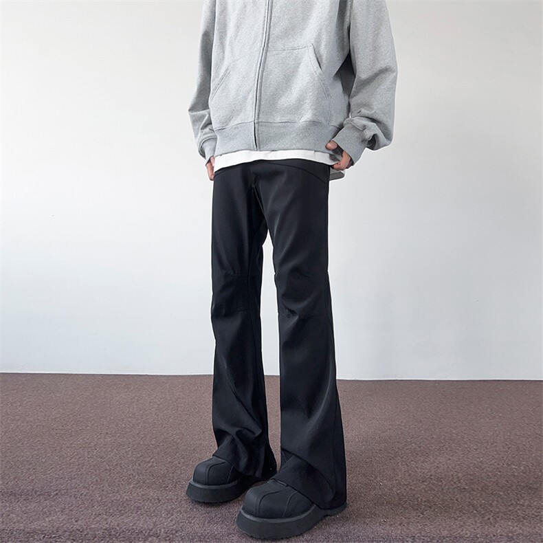 03美式高街微喇廓形西裤显瘦百搭vibe休闲裤XZ211-1-K2412-P60,男装西裤,星座211-1