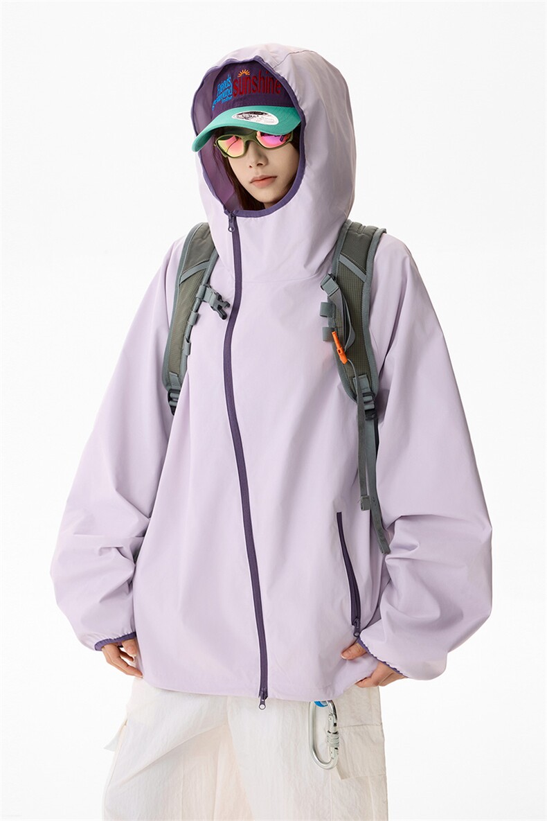 防水冲锋衣夹克潮流工装连帽户外登山服男女款C61320-TP4589,男装夹克,电商A102