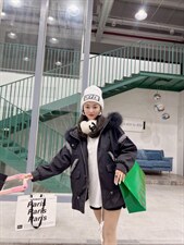 爆版中长款大毛领派克服排单款好卖，其它，金地雪