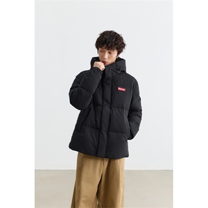 新标90%绒 有报告 短款连帽宽松羽绒服外套 Y5007/P268图片