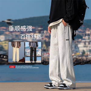 美式高街裤男潮牌高街宽松痞帅垂坠感休闲阔腿长裤X1695-特批-39图片