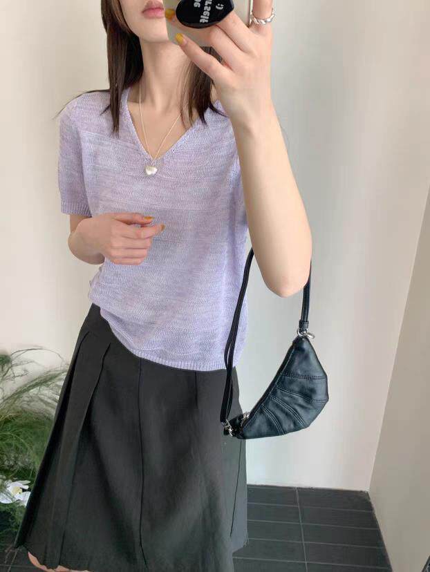 短袖t恤女款休闲时尚百搭洋气减龄显瘦上衣夏季,女装T恤,唐诺