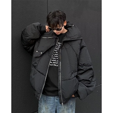 复古立领棉服男冬季加厚保暖宽松百搭解构拉链面包服外套2655P95，男装棉衣，星座410-2