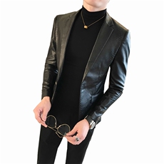 秋冬店主皮衣夹克西装单西修身西服A236-XZ-159-P130，男装夹克，电商A236