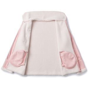 翻领麂皮绒羊羔毛金属飞机扣大码M-5XL棉衣男YG77108P135控178图片