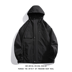 JK9007/P65春装新款现货中性风冲锋衣防水夹克男宽松大码工装外套，女装风衣，电商A141