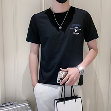 社会小伙2025新款夏季短袖T恤潮牌印花半袖A313-1-5815-P4868，男装T恤，电商A313-1