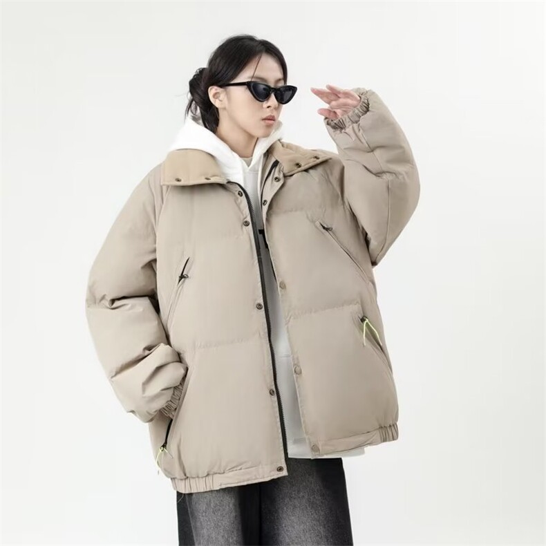 棉服男韩版潮流高街帅气女2024冬季新款ins加厚保暖外套MF021-P83图片