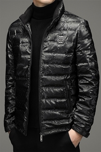 羽绒服男士冬装新款男装立领21冬季宽松保暖鸭绒外套HBX2129-P225图片