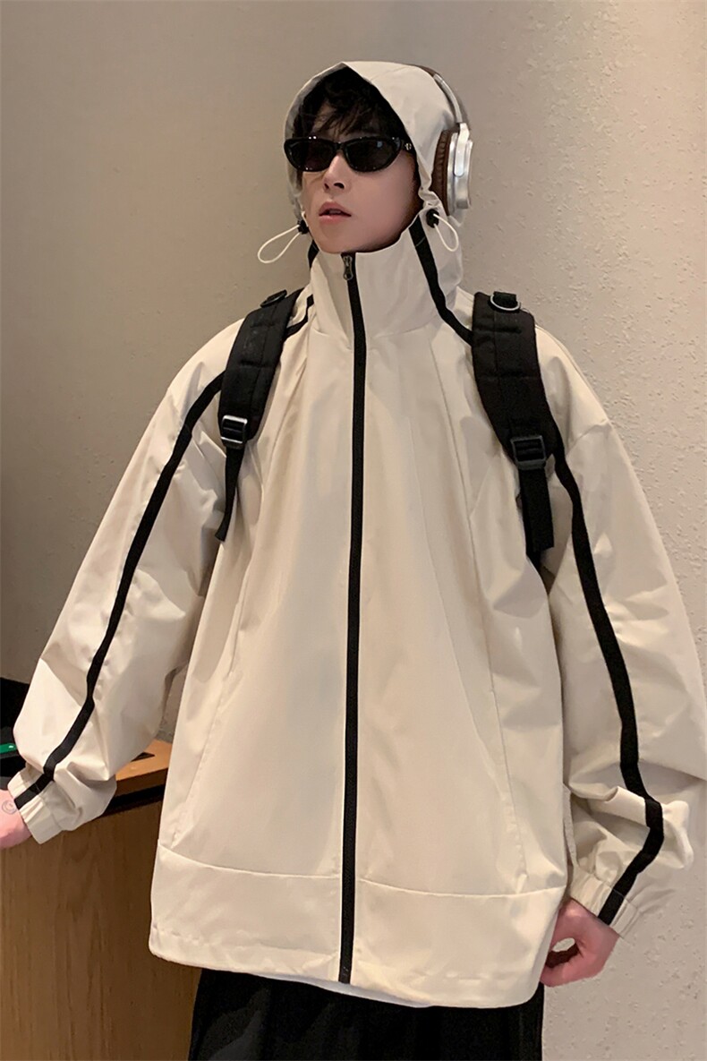 秋季新款美式山系休闲工装冲锋衣潮流夹克外套JK9265-P75控119,男装夹克,电商A128