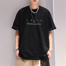 网络图现货款美式重磅字母钢印扎染圆领新款半袖体恤JD515-P28，男装T恤，星座715-7