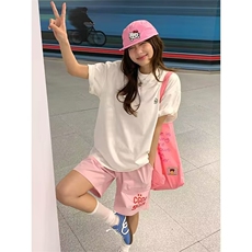 美式速干多巴胺短裤男女夏季新款潮牌百搭运动裤沙滩阔腿五分裤子，男装牛仔裤，星座1210-1