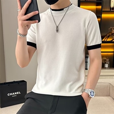 假两件短袖t恤男士新款夏季衣服潮牌日系时尚圆领体恤TM34，男装T恤，星座1116A-2（原606A-1）