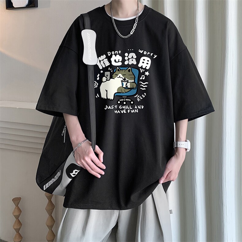 230g重磅纯棉短袖t恤男大码半袖半截袖DX17403-P20,男装T恤,电商A040