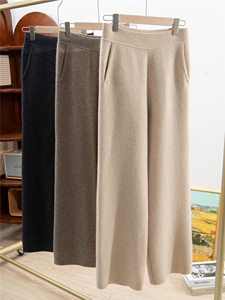 2025年秋季时尚百搭通勤简约休闲裤子，女装休闲裤，朵沐纯羊绒