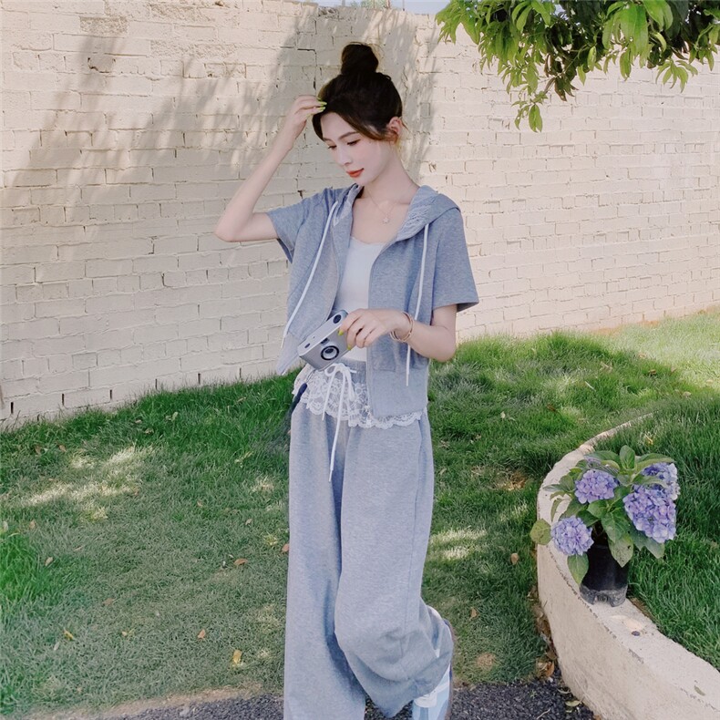现货新款针织连帽时尚套装浙宝217-1015-165-248,女装套装/套裙,浙宝217