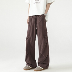 夏季新款工装裤宽松褶皱休闲裤抖音品质A111-A236-P35，男装休闲裤，电商基地A111