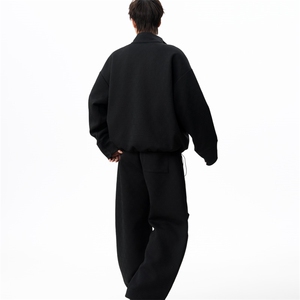 休闲套装男春季半拉链卫衣男生ootd卫衣一整套潮J2688 P105 控138图片