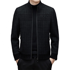 DJ26703钱塘2020-3冬季厚款时尚休闲立领简约中年男士夹克P285，男装夹克，钱塘207-3