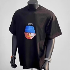 夏季纯棉男短袖t恤加大码宽松圆领落肩潮流半袖休闲百搭上衣，男装T恤，星座1210-1