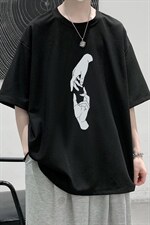 HT73147-P22华夫格t恤男短袖男大码五分袖大皂风，男装T恤，电商A040