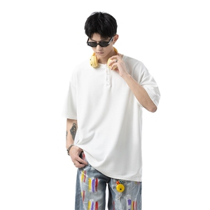 华夫格亨利领短袖男polo衫 cp124-特p20图片