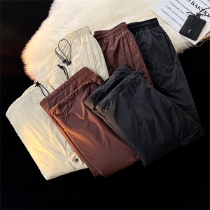 8XL-M三防登山工装羽绒裤男90白鸭绒冲锋裤子男YRK2001P118控158图片