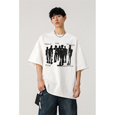 706-T5227-P28特P260克重磅现货夏季印花短袖T恤情侣打底衫潮，男装T恤，星座706