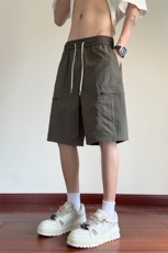 ！2025夏季新款男士冰丝短裤速干工装五分裤DK322特P28，男装牛仔裤，电商B220