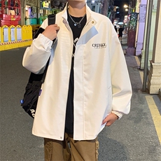 重磅港风字母印花夹克潮风个性皮衣外套厦门景XJ55122-P110，男装夹克，电商A042