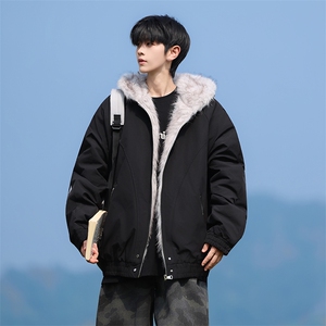 M8602-P95 冬季新款男女同款座山雕连帽棉衣外套图片