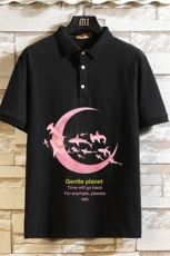 PL57209-P35翻领短袖polo衫男大码胖子半袖t恤男有领保罗衫砖墙，男装Polo衫，电商A040A