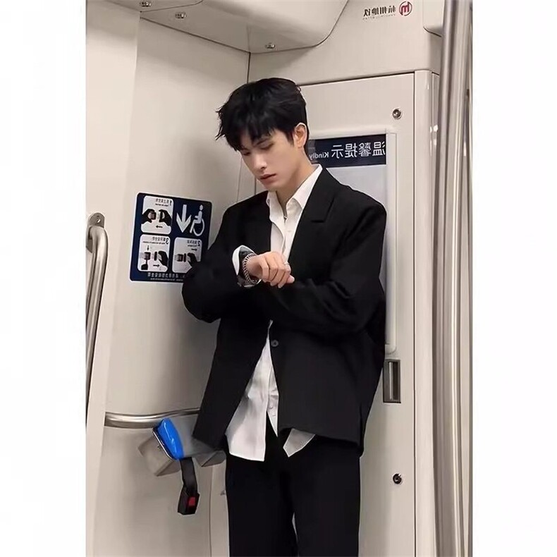 大码西装套装男休闲韩版商务正装小西服外套修身伴郎结婚礼服,男装西服,星座601-1