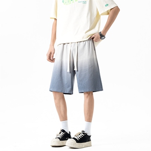 短裤男夏季新款港风宽松渐变色扎染五分裤学生运动裤DK1025-P35图片
