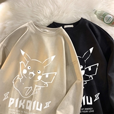 麂皮绒卫衣男大码重磅长袖t恤男JW81078-P35，男装卫衣，电商A040