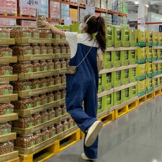 现货－背带裤个性宽松显瘦百搭P110－K168，女装连体裤，浪娴服饰