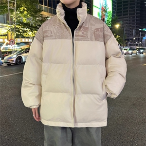 冬季美式PU皮羽绒服男加厚韩版ins潮流面包服宽松外套MF356-P88图片