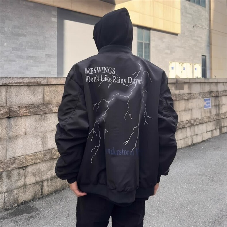 秋冬季新款美式男女高街情侣宽松棒球服夹克外套JNN709-P50,男装夹克,星座208-5