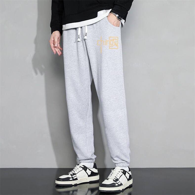 休闲裤男22秋冬新款舒适百搭运动裤潮牌修身工装裤学生卫裤Z912，男装休闲裤，星座815-2