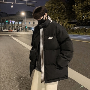 情侣装冬装 港风织带棉服 宽松棉衣休闲加厚外套男女 G1106 P118图片