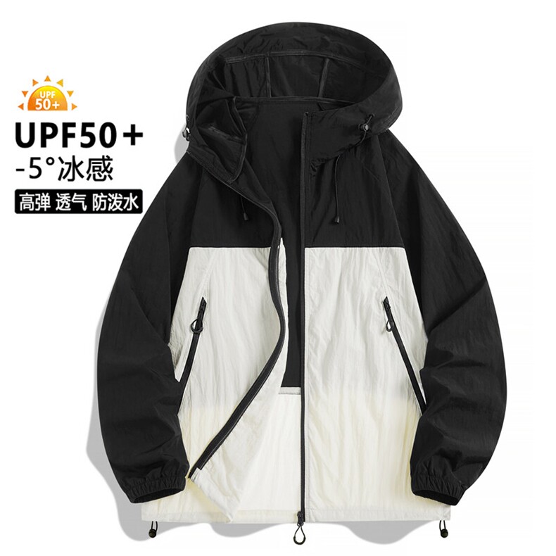 2025夏季新款中性风冰丝时尚凉感轻薄透气防晒服皮肤衣F2377-P30,男装夹克,星座1402-1